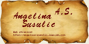 Angelina Šušulić vizit kartica